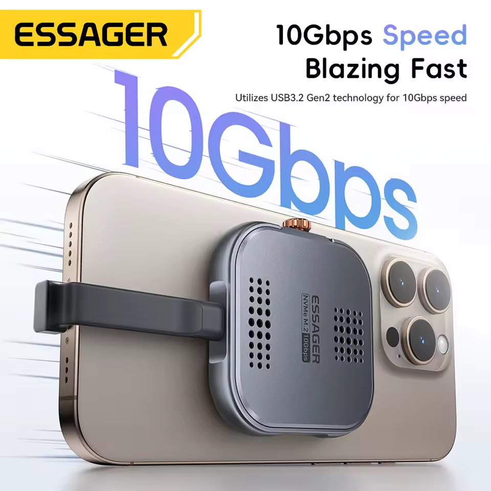 Essager Boîtier SSD Externe M.2 NVMe 2230 Magnétique MagSafe 10Gbps - Arsenal HANTKO